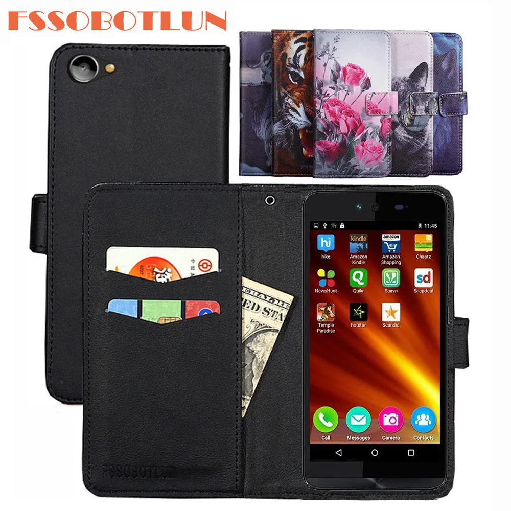 Чехол книжка из искусственной кожи для Micromax Canvas Magnus 2 Q338 9 цветов ретро с магнитной застежкой|Бамперы| |