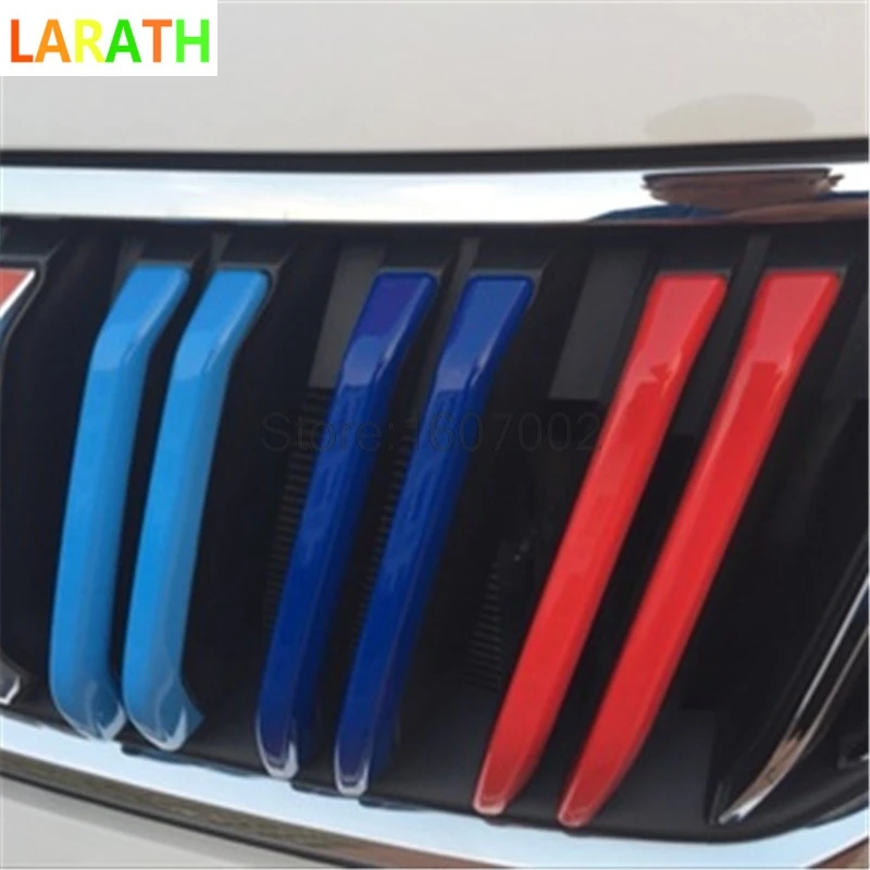 Наклейка на переднюю часть гриля для skoda kodiaq 2017 2016 ABS 6 шт.|grill trim|trim coverfront grill cover |