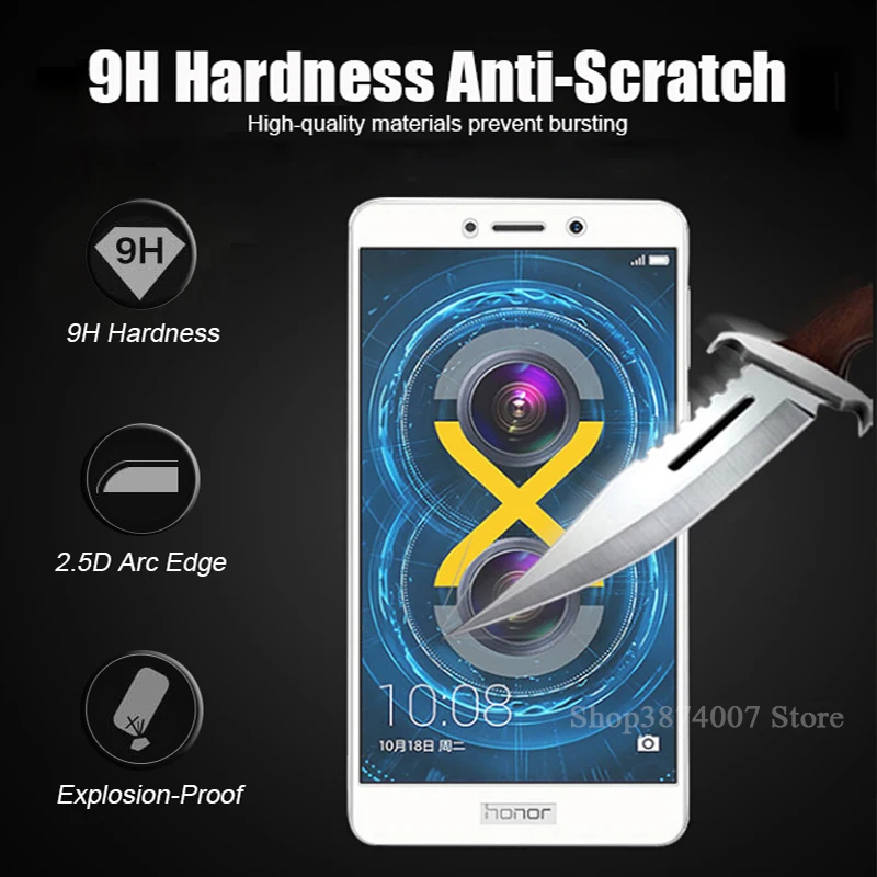 5 &quotзакаленное Стекло Экран протектор для Huawei Honor 6X 6 X все полное покрытие пленка