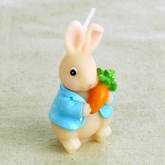 

Candle Moulds,sugar Craft Tools,chocolate Bakeware 3D Zodiac Carrot Rabbit Candle Molds, Silicone Mold Soap, Animal PRZY