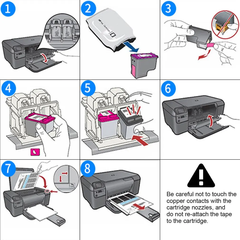 Чернильные картриджи струйные Замена для HP 61 XL Officejet 2620 4630 Deskjet 1000 1010 ENVY 4500 не OEM|Чип