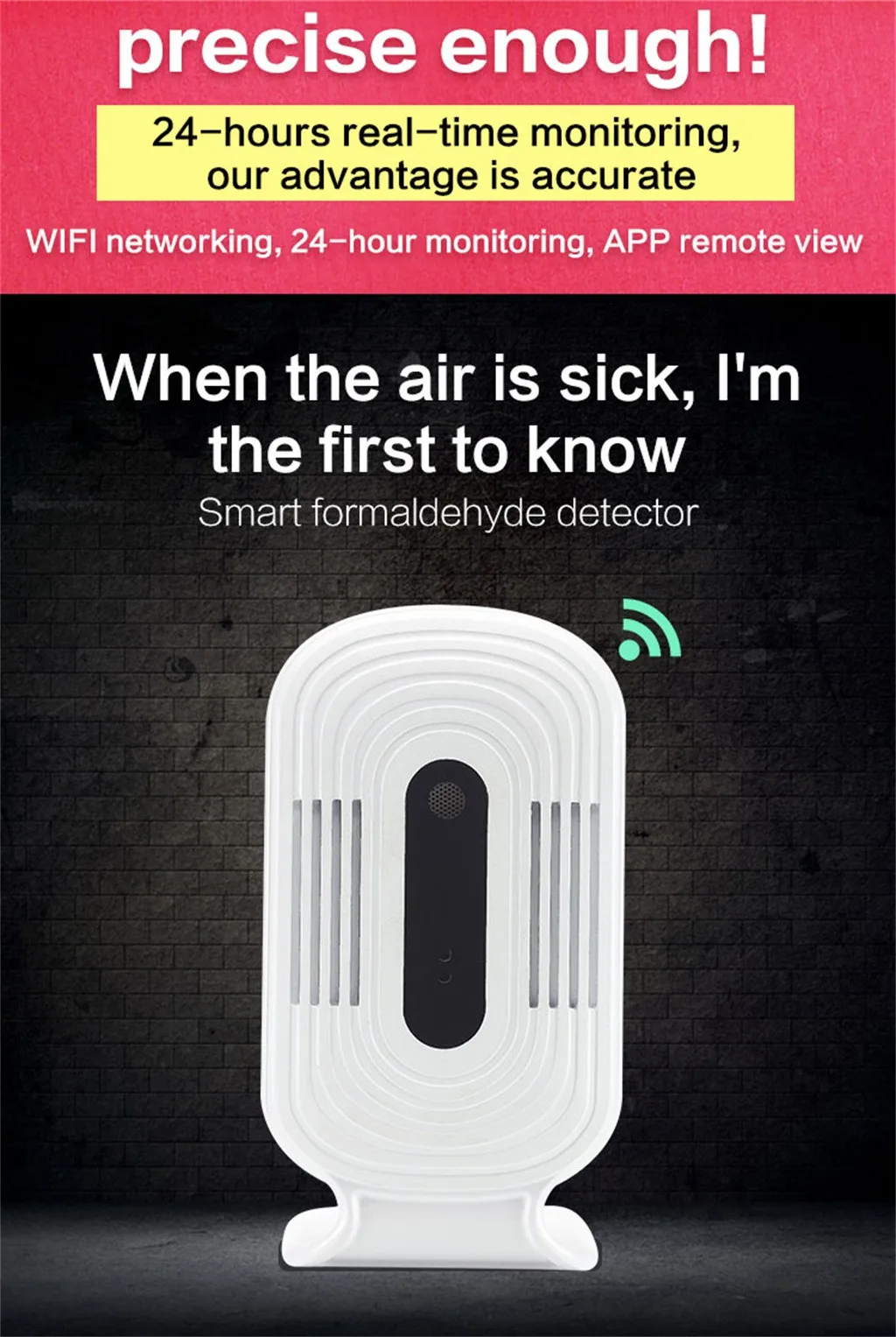 Умный домашний счетчик смога CO2 HCHO TVOC ЖК дисплей Wi Fi тестер качества воздуха
