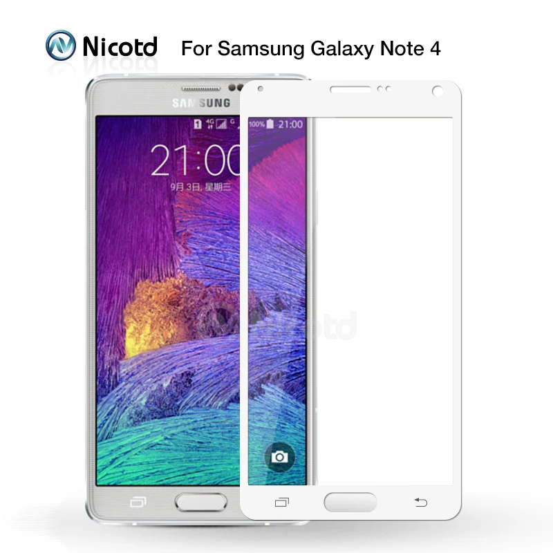Nicotd 2 шт./лот полное покрытие закаленное Стекло для samsung Galaxy A9 Note3 Note4 note5 S7 S6 s5 S4 C5 c7 C9 Pro Экран протектор