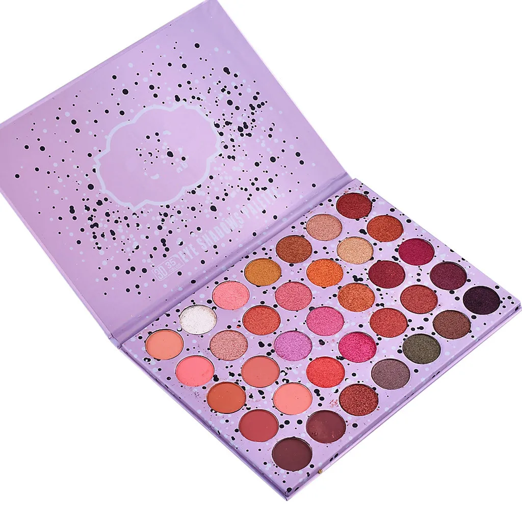 Блестящие тени для век палитра теней матовые косметический макияж косметика