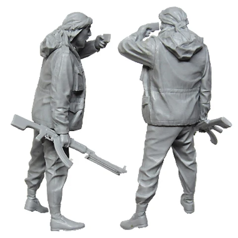 1/35 масштаб Неокрашенная полимерная фигурка арабский Rebel съемка домашнее видео GK