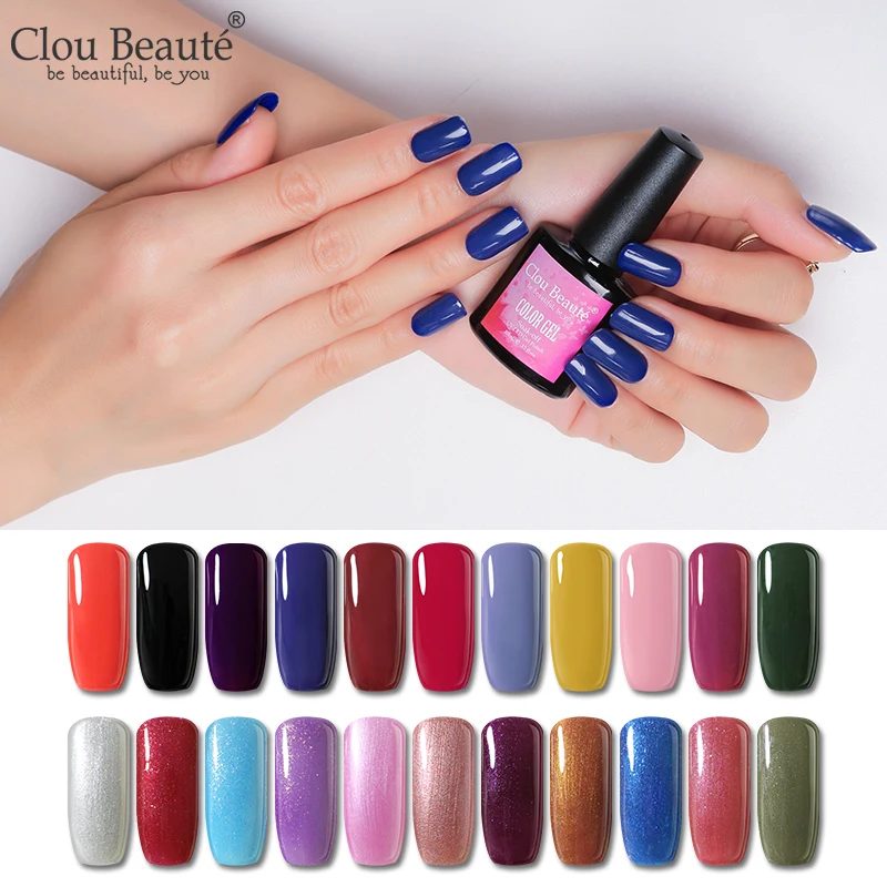 Clou Beaute Гель-лак для ногтей УФ Гибридный гвоздь Art Vernis Полупостоянный Гель-лак для ногтей 10 мл замачиваемый эмаль белый