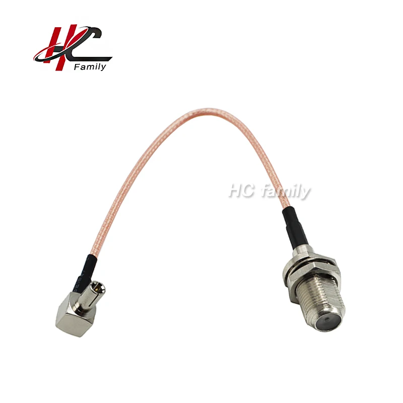 New High Temperature Straight F jack to 90 degree CRC9 TS9 plug RG316 Coax Cable 15cm 5.9in | Обустройство дома
