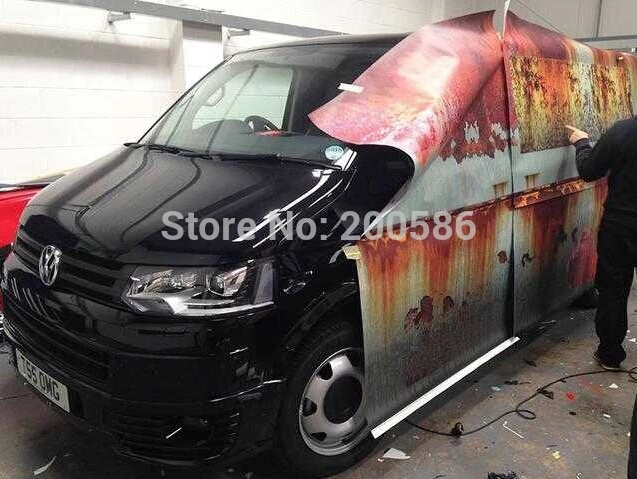 Матовая ржавчина виниловая пленка для автомобиля с воздушным пузырьком