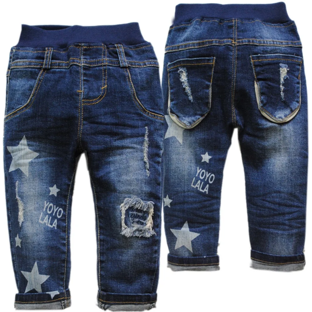 4082 kids spring autumn baby boys jeans boy pants soft denim trousers navy blue children fashion new BABY 0-3 years |