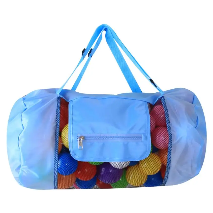 

Large Mesh Beach Storage Organizer Tote Durable Folding Sand Away Drawstring Backpack Swim Pool Children Toys Storage Bags