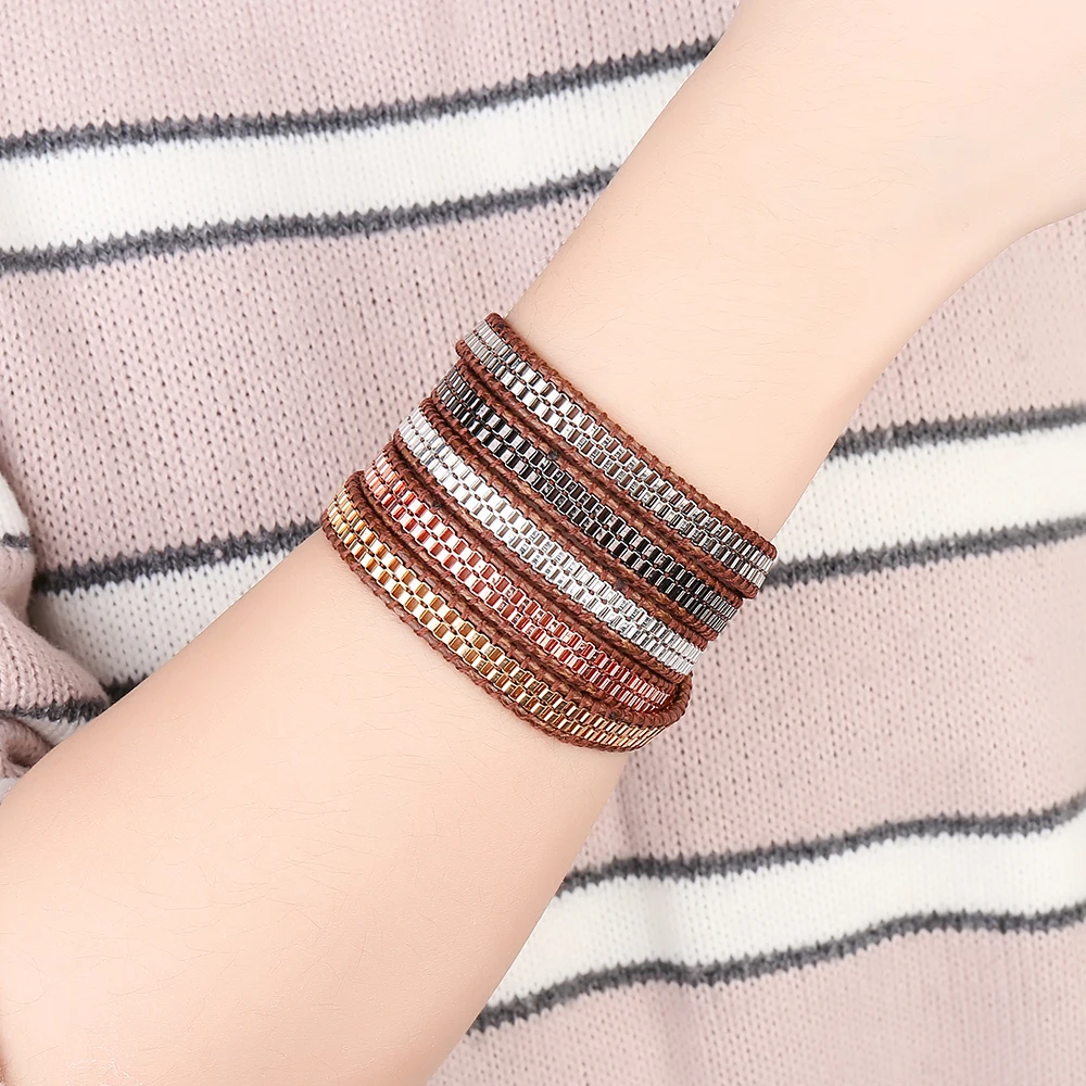 Браслет цепочка унисекс ювелирное изделие из нержавеющей стали с уникальным