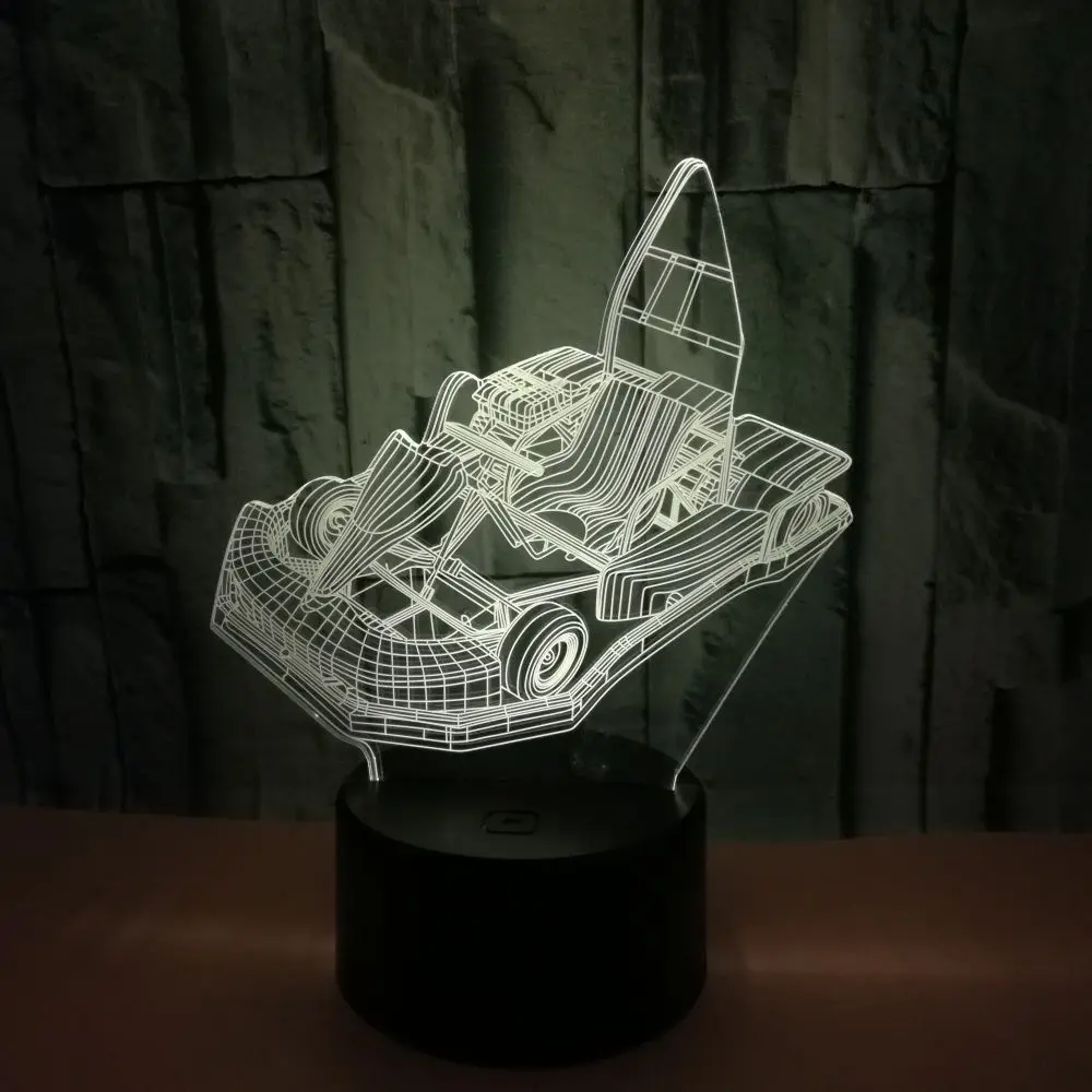 Цветной 3d светильник с картинкой подарок на заказ маленький ночник сенсорным