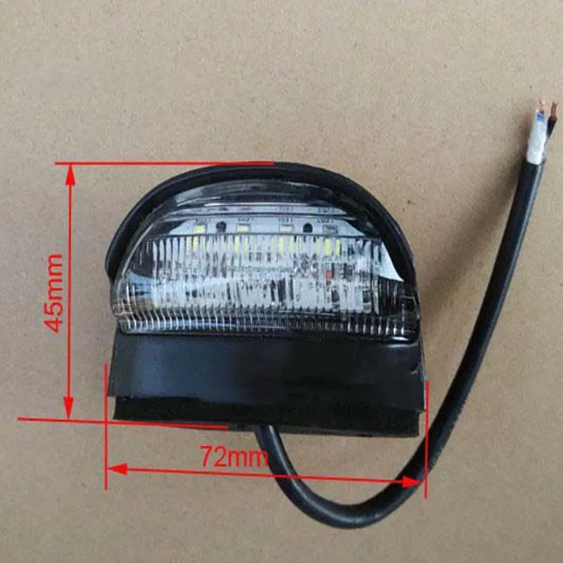 10В 30В 4LED номер задние номерные знаки лампы для мотоциклов лодок самолетов