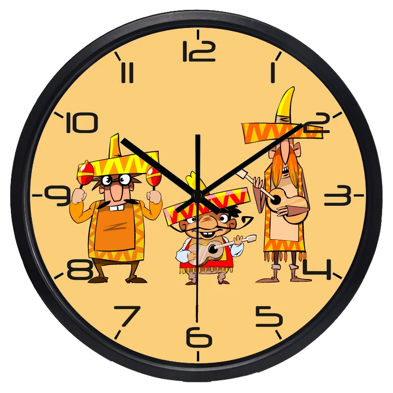 Новый дизайн Мексика уличный плеер маятник белка настенные часы Креативный