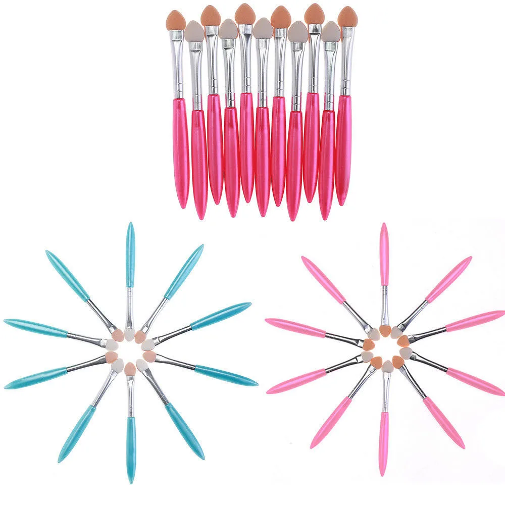 10 шт. Женская портативная Одиночная Кисть для макияжа тени век кисть подводки