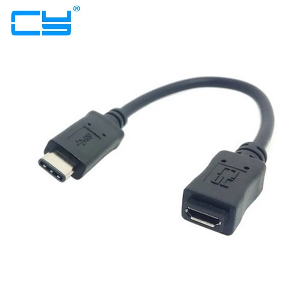 Реверсивный дизайн USB 3 0 1 Type C Штекерный разъем для Micro 2 гнездовой кабель передачи