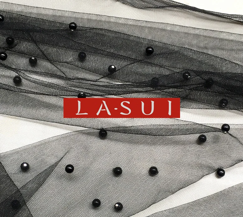 LASUI 3y = Лот 27 цветов хорошее качество lrmedium бисером кружева Мягкая сетка инкрустированные жемчугом креативные ткани платья сделай сам, аксессуары F0004