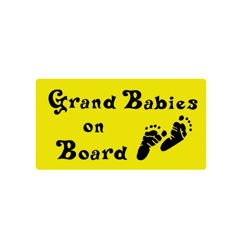 YJZT 14 7 см * 8 Grand Babies на доске наклейка ПВХ автомобильная Love Footprints 12 40059|Наклейки