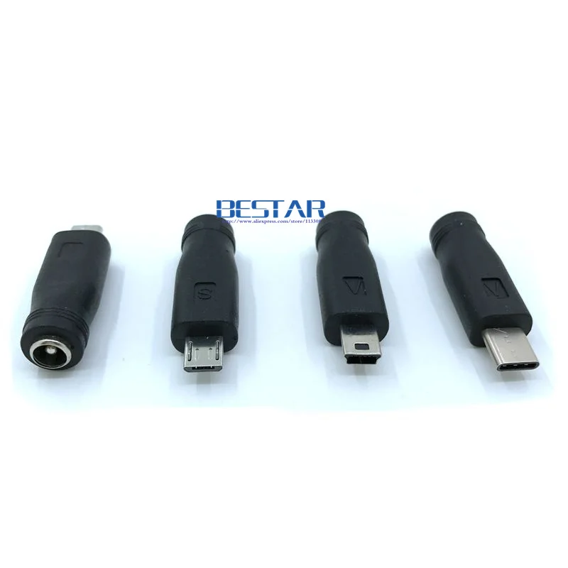 5V DC 5 5*2 1 мм разъем питания USB 3 Type C c * 2 Mini и Micro адаптер постоянного тока|micro usb dc|usb dcusb