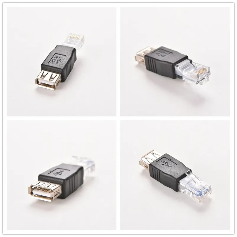ПК прозрачный головка RJ45 &quotпапа&quot в USB 2 0 AF Женский В комплект поставки входит