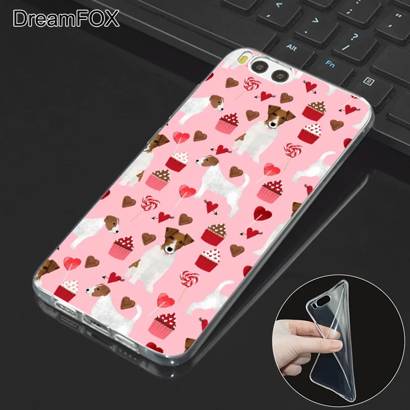 DREAMFOX L390 с рисунком щенка Джека Расселла Мягкий ТПУ силиконовый чехол для Xiaomi Mi Note
