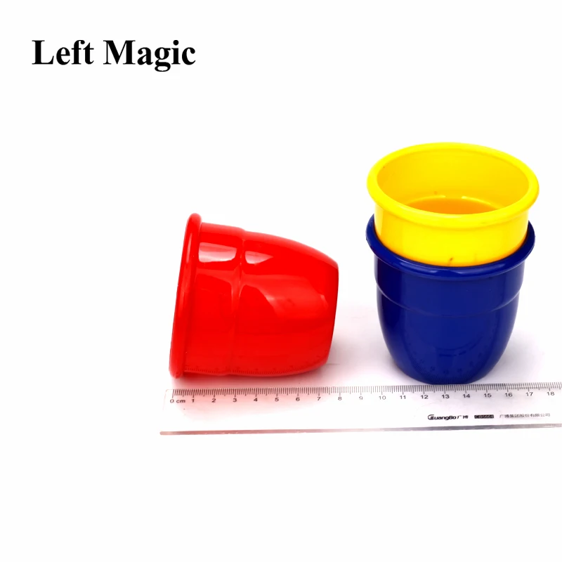 Волшебные три чашки и шары большой размер магические трюки много размеров