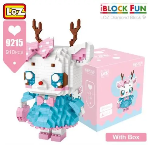 LOZ super hero аниме Алмазный Блок пластиковые милые строительные блоки игрушки кирпичи развивающие Фигурки игрушки для детей - Цвет: 9215