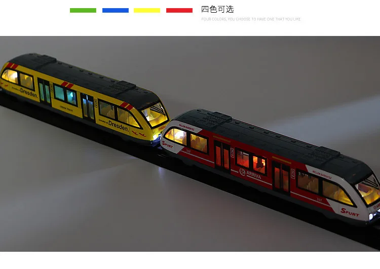 1:32 детская модель поезда метро CRH высокоскоростная железнодорожного автомобиля