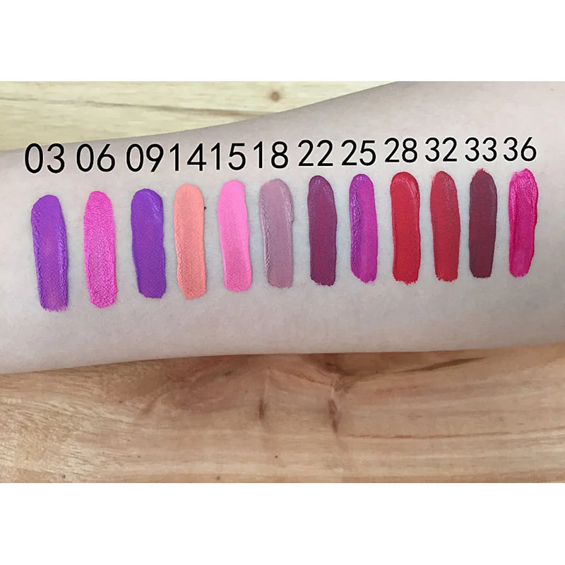 Горячая Высококачественная Сексуальная матовая помада 12 цветов макияж