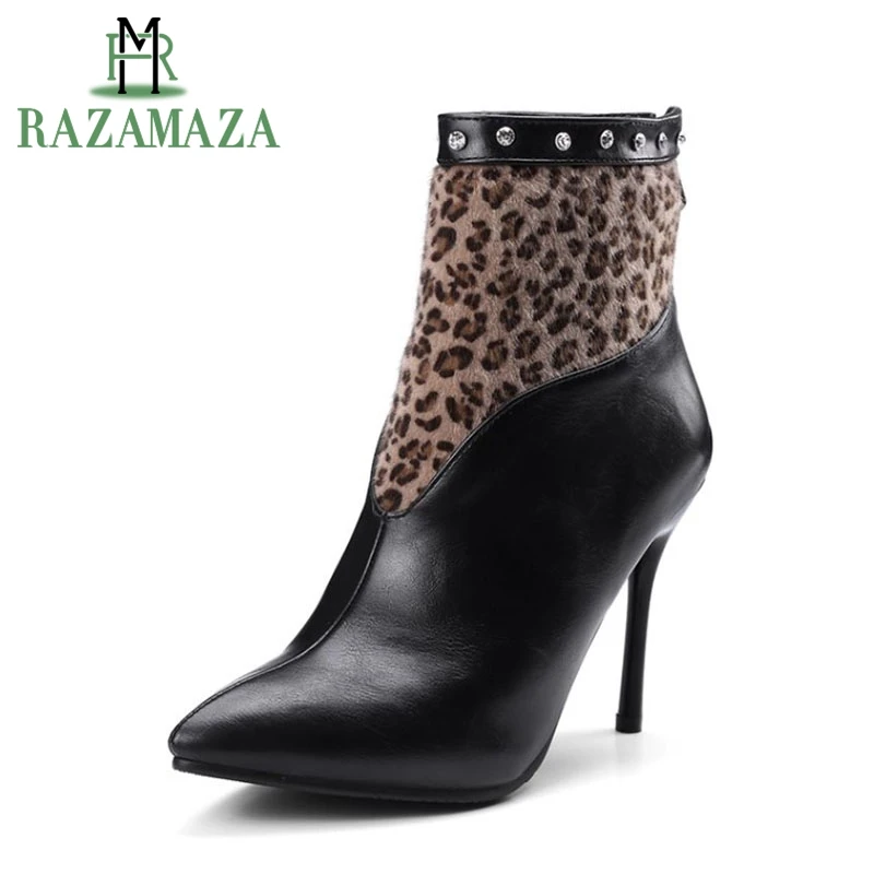 ZALAVOR/женские брендовые сапоги до середины икры на тонком высоком каблуке женские