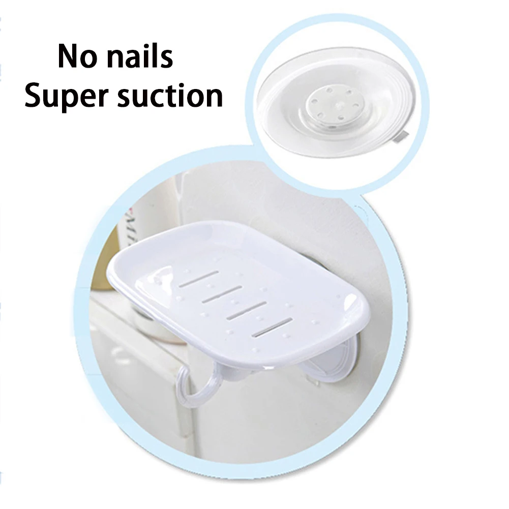 Container Waterfall Drain Box Case Tray Wall Soap Holder Storage Suction Durable | Обустройство дома