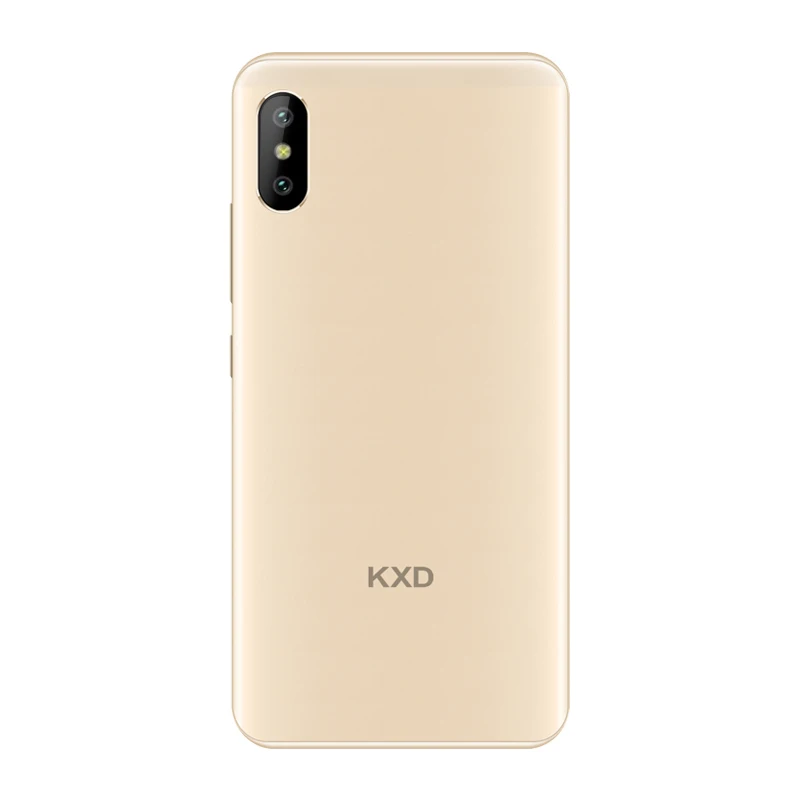 Gold KXD E& L 6A Android 8,0 четырехъядерный 1 ГБ ОЗУ 8 Гб ПЗУ 3000 мАч Мобильный телефон 5,5 ''5MP+ 2MP разблокировка лица 3g WCDMA смартфон - Цвет: Gold