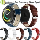 Ремешок из натуральной кожи для Samsung Gear Sport 20 мм, сменный Браслет для Samsung Gear S2, аксессуары