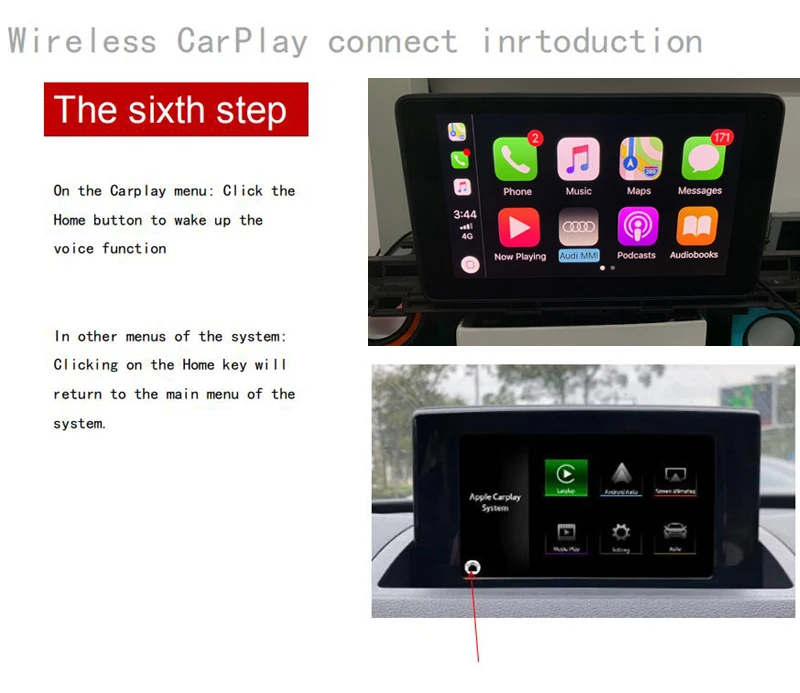 Sinairyu Aftermarket OEM беспроводной Apple CarPlay A3 A4 A5 A6 A7 A8 Q3 Q2 Q5 Q7 MMI решение модернизации с обратной камерой для Audi