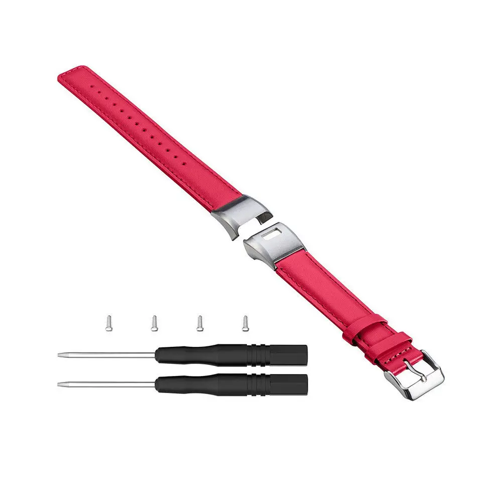 Кожа смотреть группы для Garmin Vivosmart HR подход X10 X40 5 цветов Браслет Кожаный ремешок