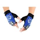 Перчатки детские спортивные, с полупальцами и принтом волка, Нескользящие, От 6 до 12 лет