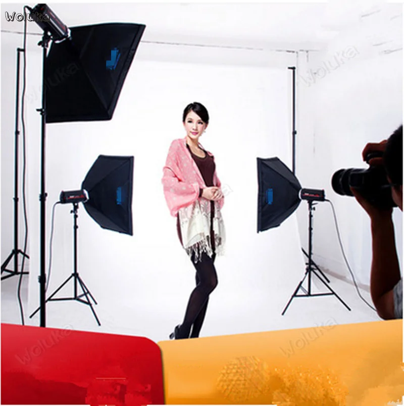 Studio Flash 250W Photography equipment Clothing portrait flexo box Photographic Lamp Set CD50 T07 | Электроника