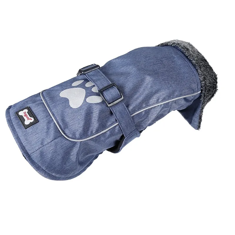 Зимняя куртка для больших собак пальто утолщенная водонепроницаемая одежда