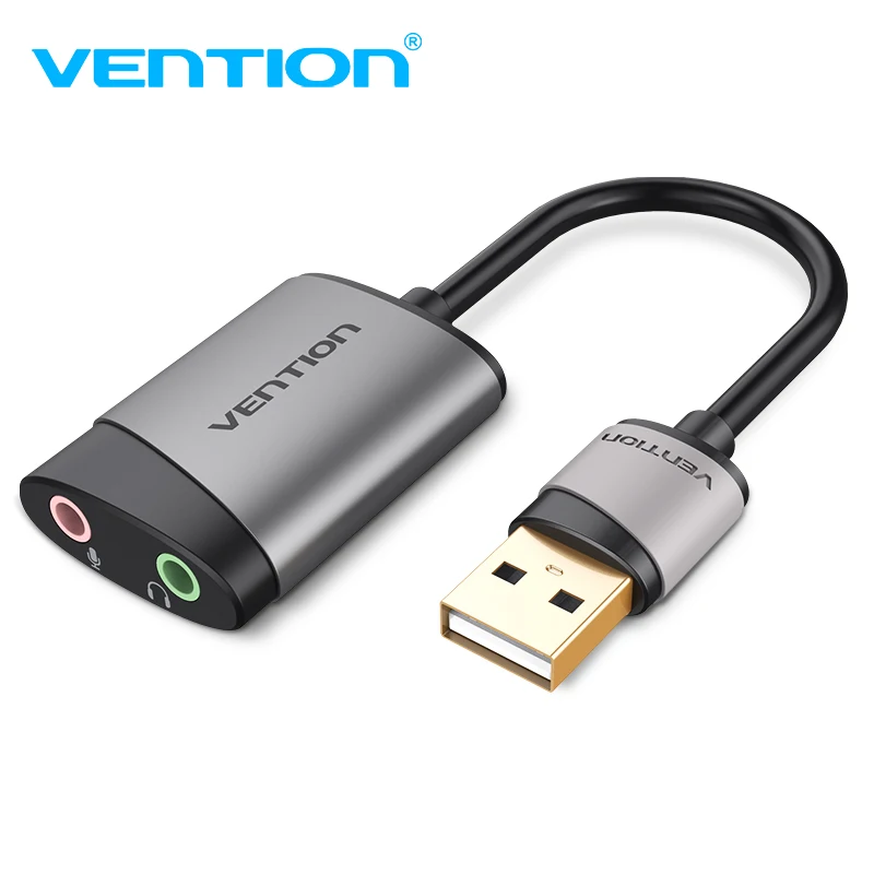 Внешняя звуковая карта Vention USB 3 5 мм адаптер для микрофона динамик аудио интерфейс