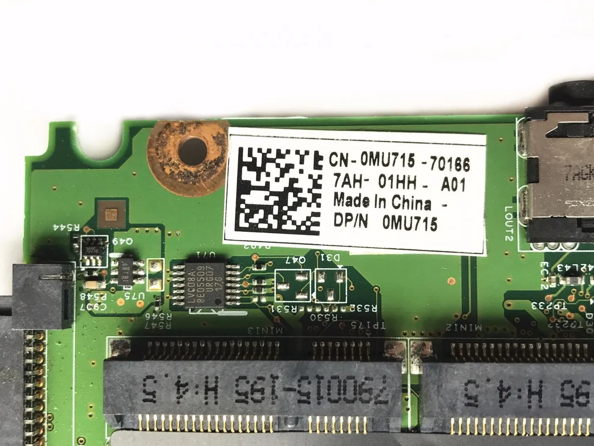 Материнская плата MU715 0MU715 для ноутбука Dell XPS M1530 системная mPGA478MN с центральным