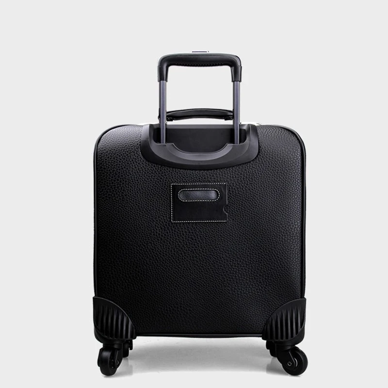 Carrylove 1" 20" 2" дюймов черный кожаный чемодан на колесиках сумка spinner carry на колесиках