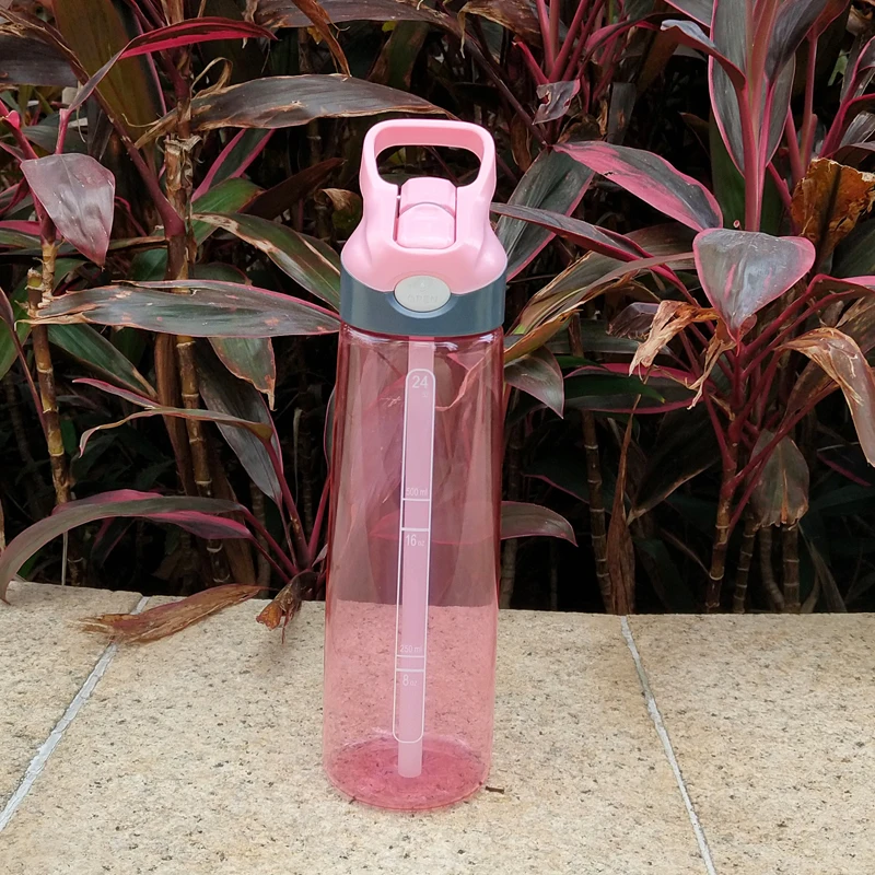 Water Cup Plastic High capacity With Straw Adult sports Student Female maleCreativePortable Handy bottle | Дом и сад
