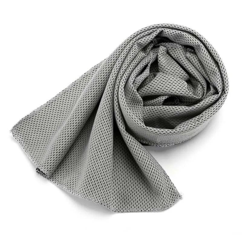 Light Gray Летнее охлаждающее полотенце s 30*90 см, спортивное полотенце, удобное, дышащее, микрофибра, быстросохнущее, прохладное полотенце toalla microfibra - Цвет: Light Gray