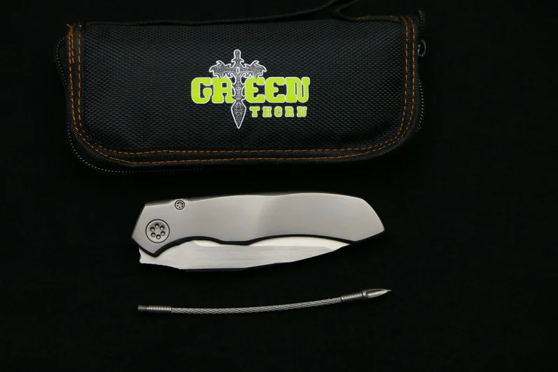 Складной нож Green thorn Anax с подшипником лезвие S35VN ручка из титанового сплава