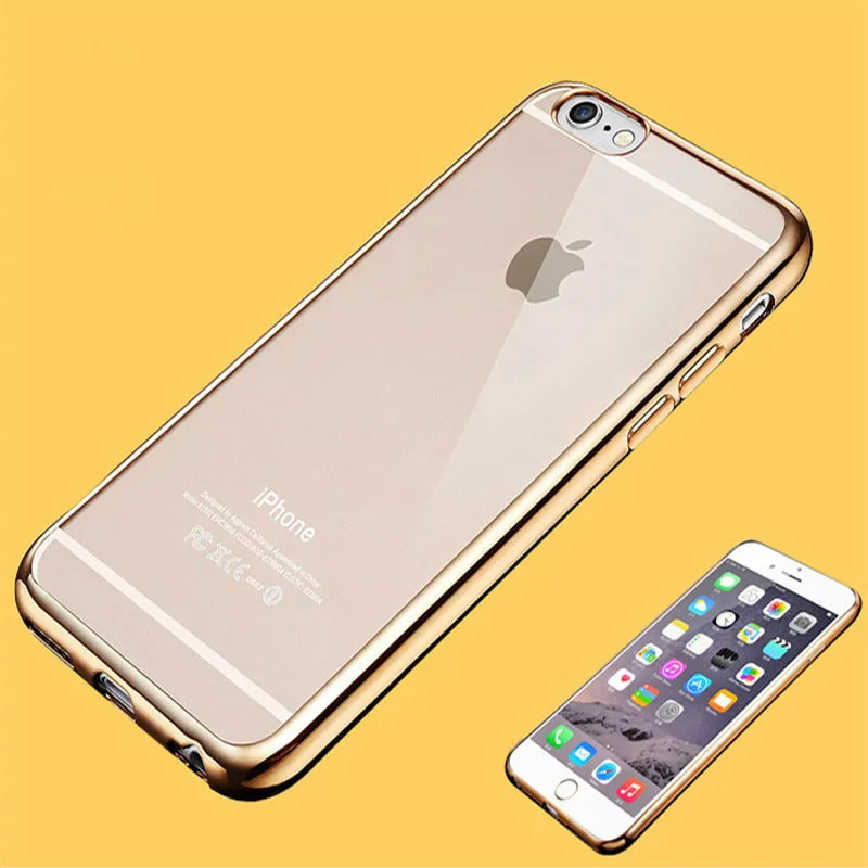 Ультра тонкий Покрытие Кристалл Прозрачный чехол для iPhone 6 S плюс 5 5S SE крышка Капа