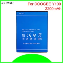 ISUNOO батарея Замена Для DOOGEE Valencia 2 Y100 Pro Batterie Bateria Аккумулятор 2200