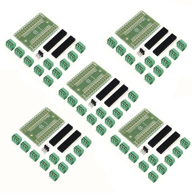 5 комплектов винтовой клеммы плата адаптера расширения щит для Arduino Nano V3.0