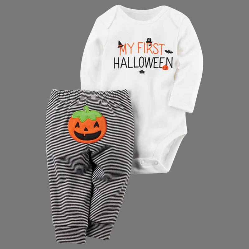 Новинка 2017 2 шт. одежда для новорожденного младенца подарки на Хэллоуин наряд