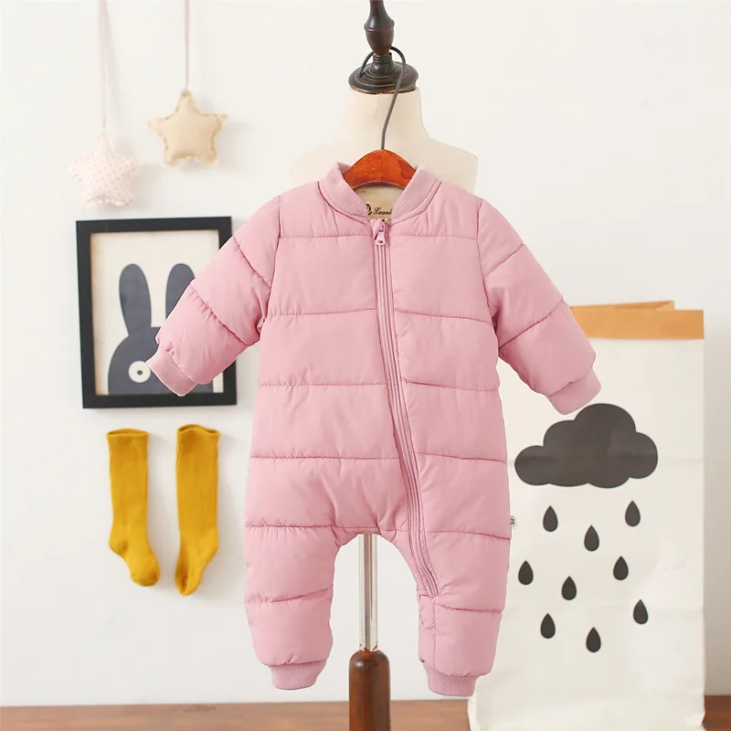 Зимний комбинезон для малышей теплая верхняя одежда с хлопковой подкладкой