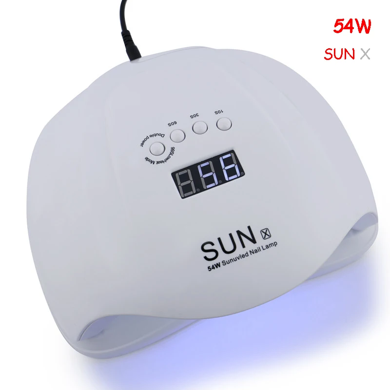 УФ светодиодная лампа SUN X 54 Вт для сушки гель лака маникюрные инструменты с